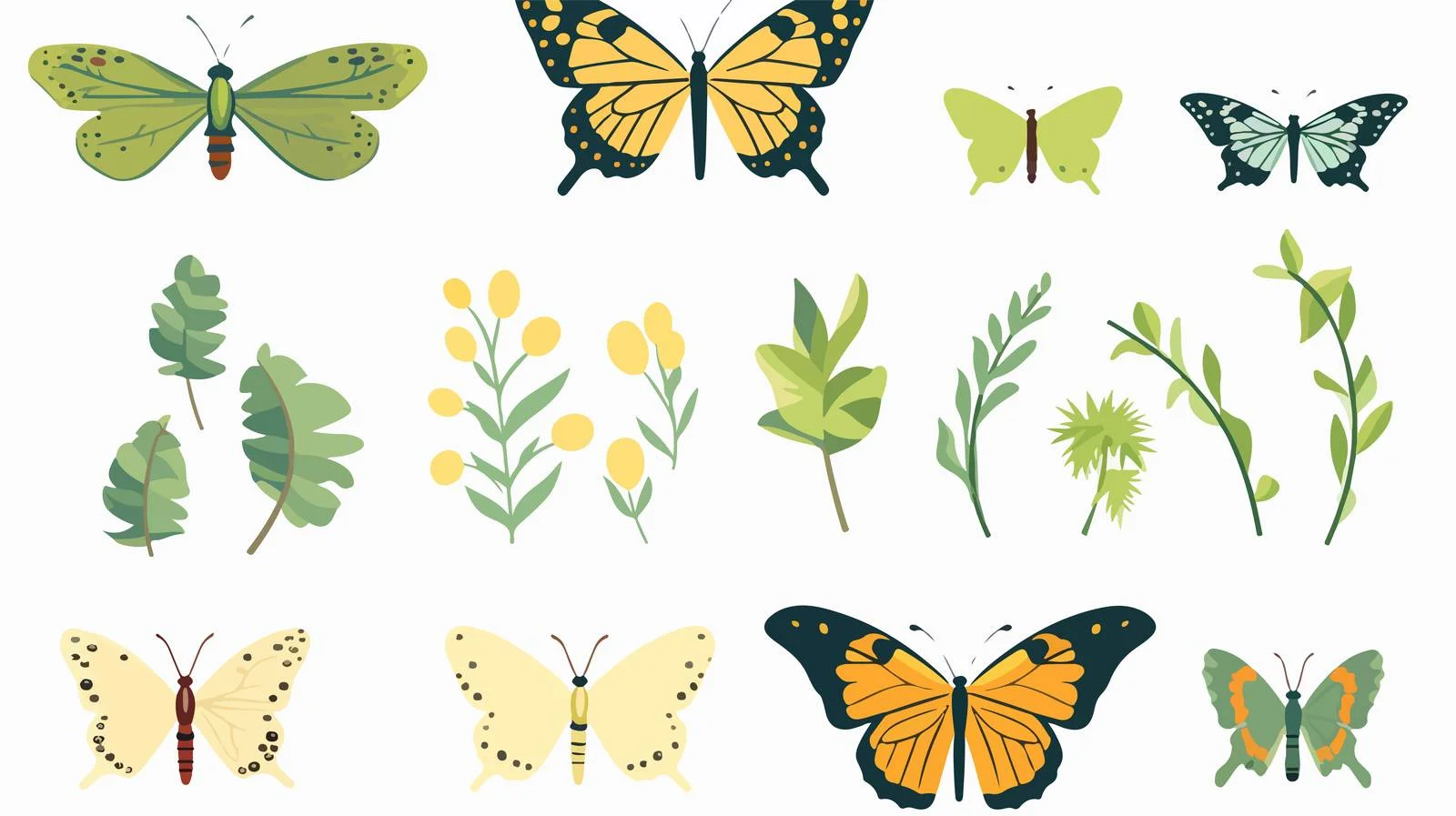 Butterfly Life Cycle Illustration — free download from Dotvec