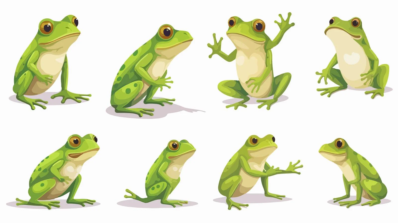 Frog Life Cycle Cartoon Illustration — free download from Dotvec