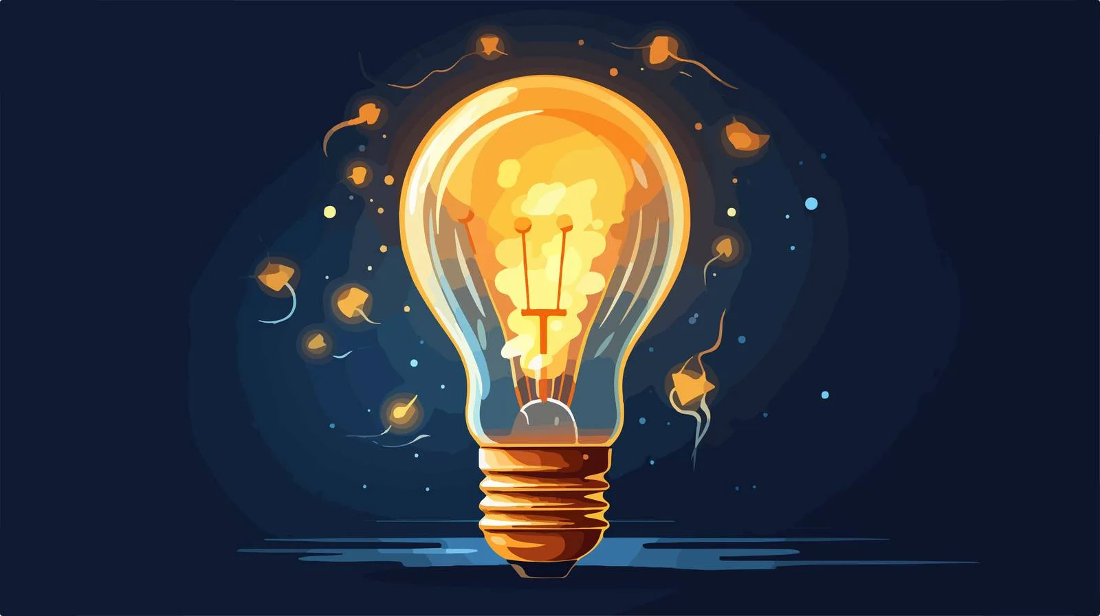 Creative Light Bulb Icon — free download from Dotvec
