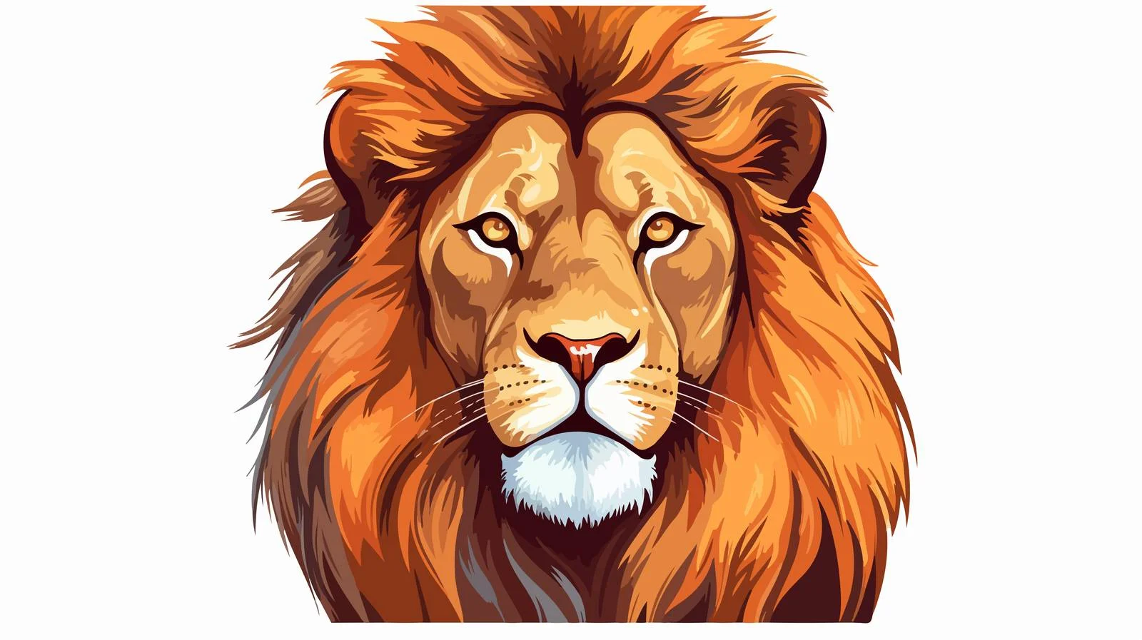 Lion Cartoon Vector Illustration — free download from Dotvec