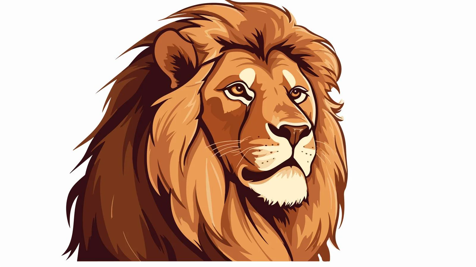 Lion Cartoon Vector Illustration — free download from Dotvec