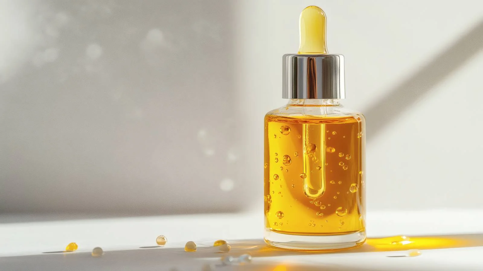 Vibrant Yellow Retinol Serum on White — free download from Dotvec