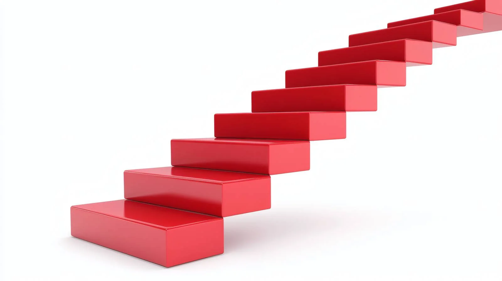 Progression Towards Goal on White Background — free download from Dotvec