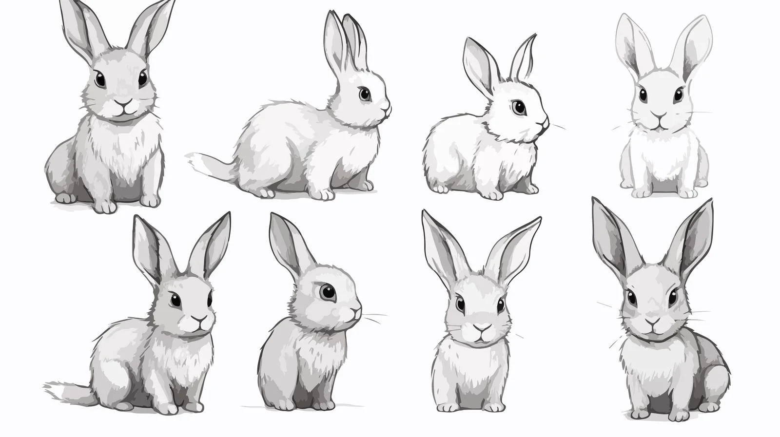Hand-drawn Bunny Sketch Vector Illustration — free download from Dotvec