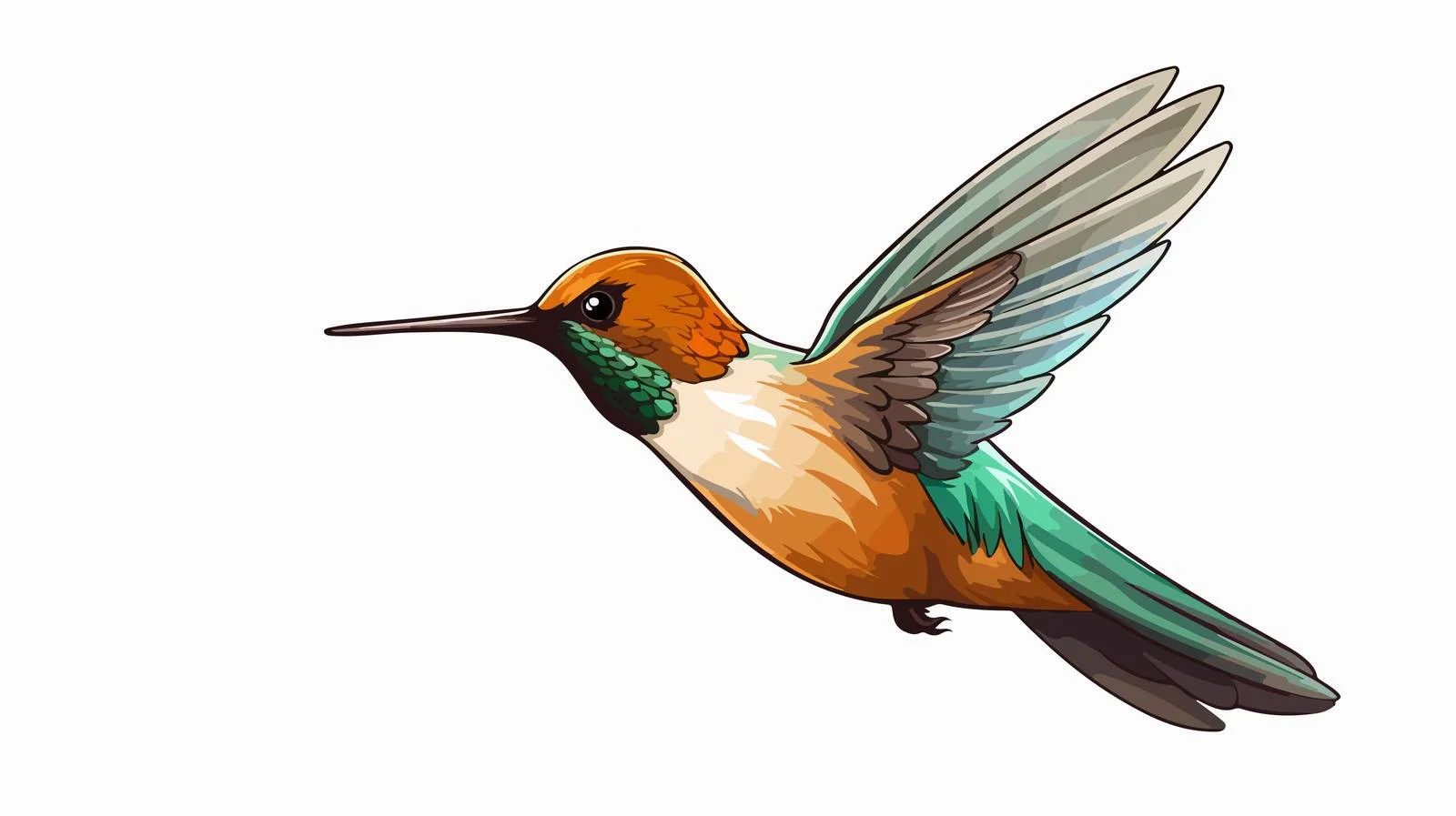 Hand-Drawn Hummingbird Vector Sketch — free download from Dotvec