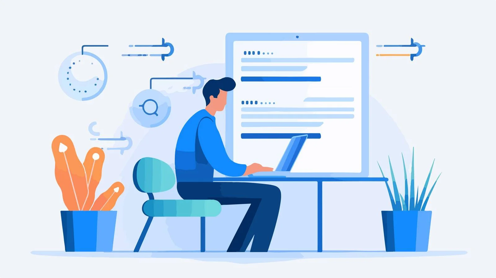 Data Processing Status Icon — free download from Dotvec