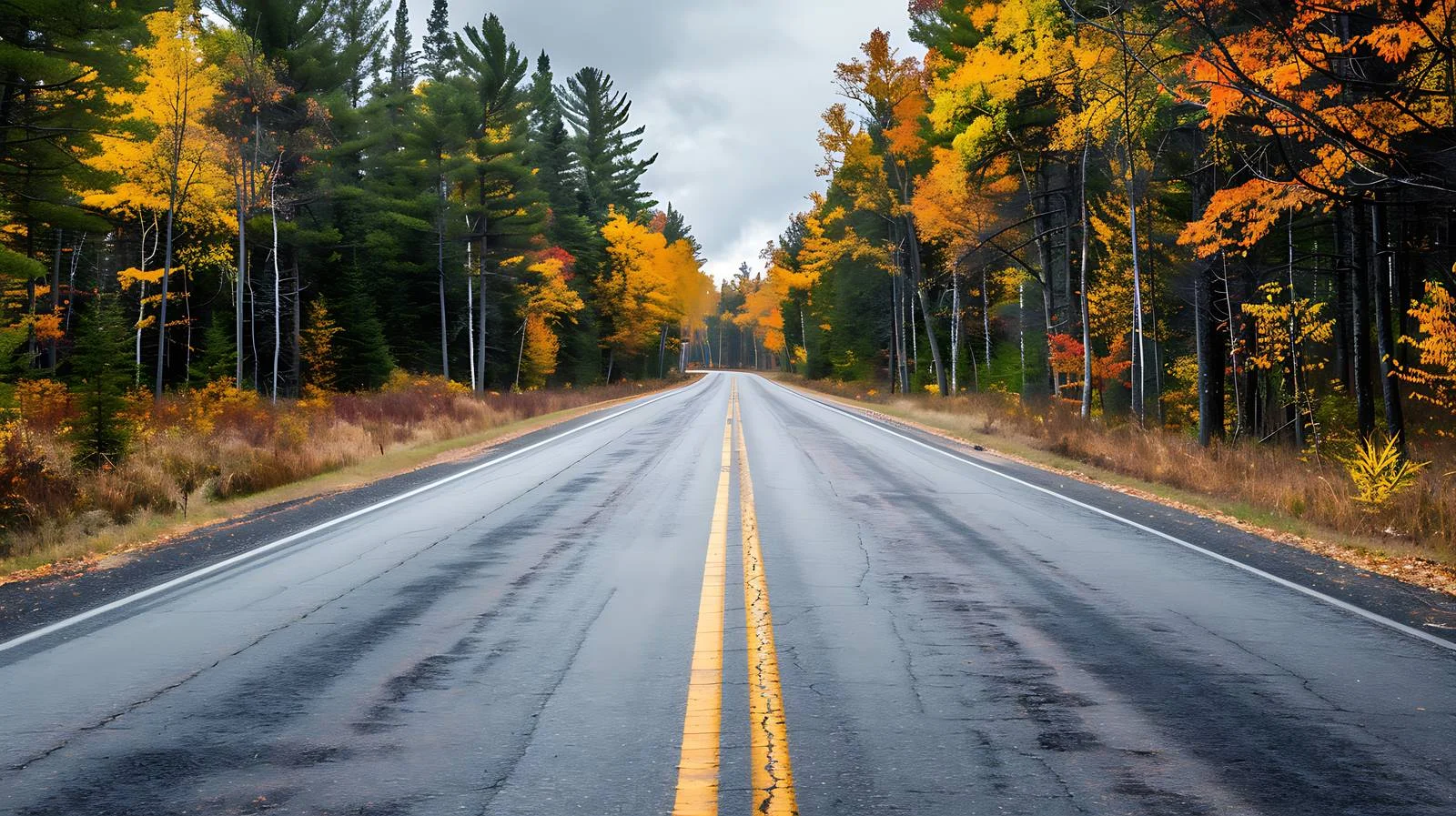 Scenic Northern Minnesota Road with Trees — free download from Dotvec