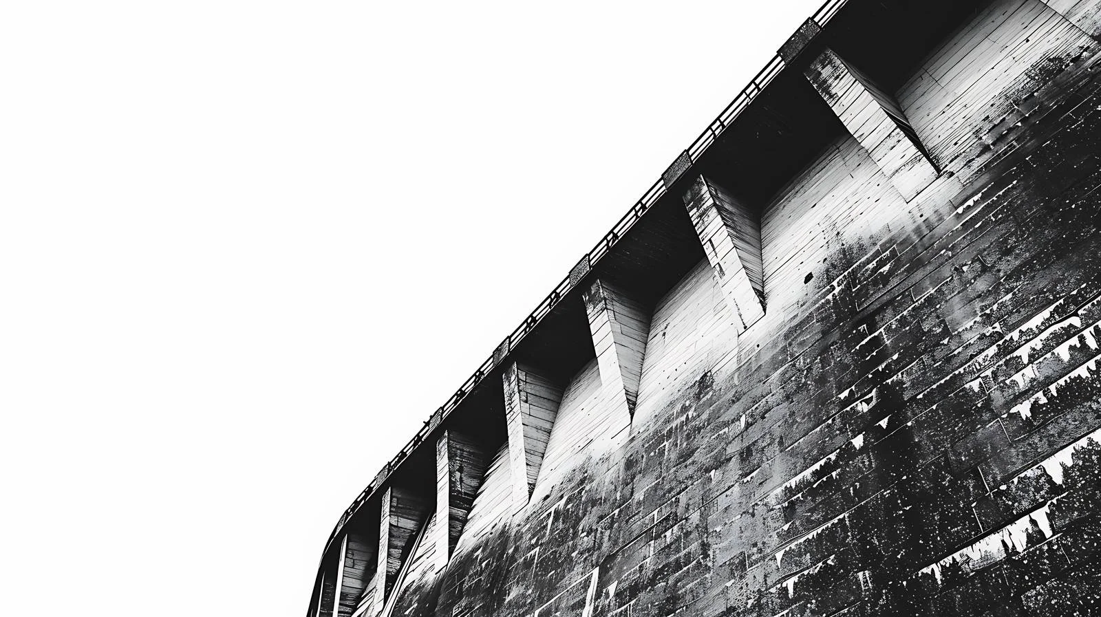 Structure of Dam Tower Against Clear Sky — free download from Dotvec