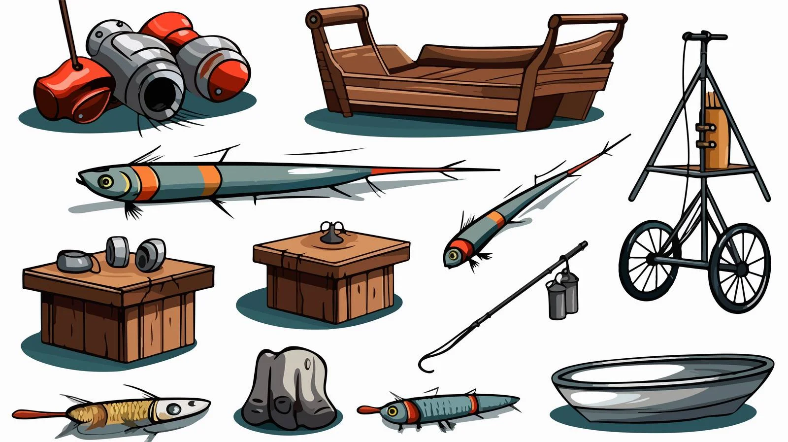 Fishing Rod Lure Equipment Image — free download from Dotvec