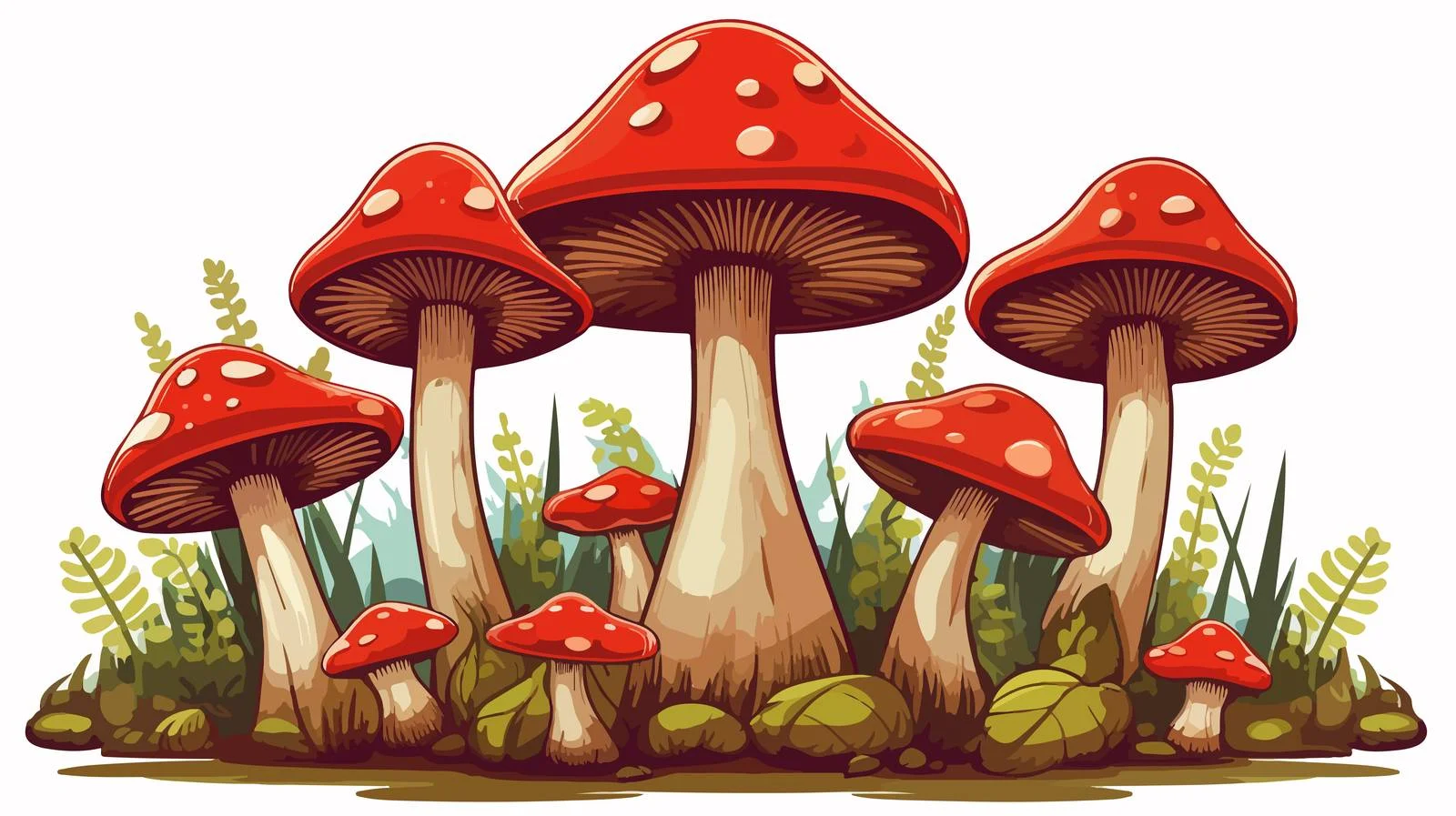 Enchanting Mushroom Illustration — free download from Dotvec