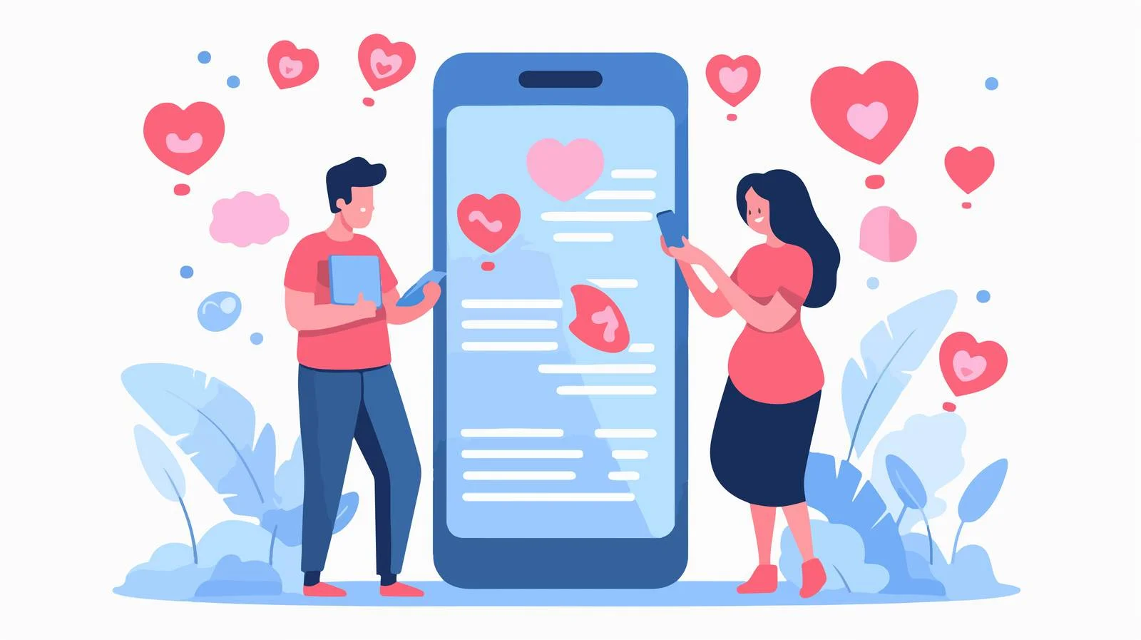 Mobile Chat Message Bubbles — free download from Dotvec