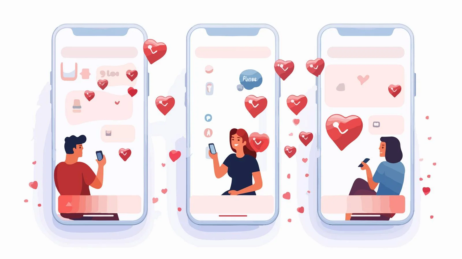 Mobile Chat Messages: Male and Female — free download from Dotvec