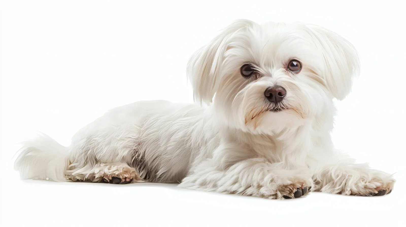 Graceful Maltese Lapdog in Serene Park — free download from Dotvec