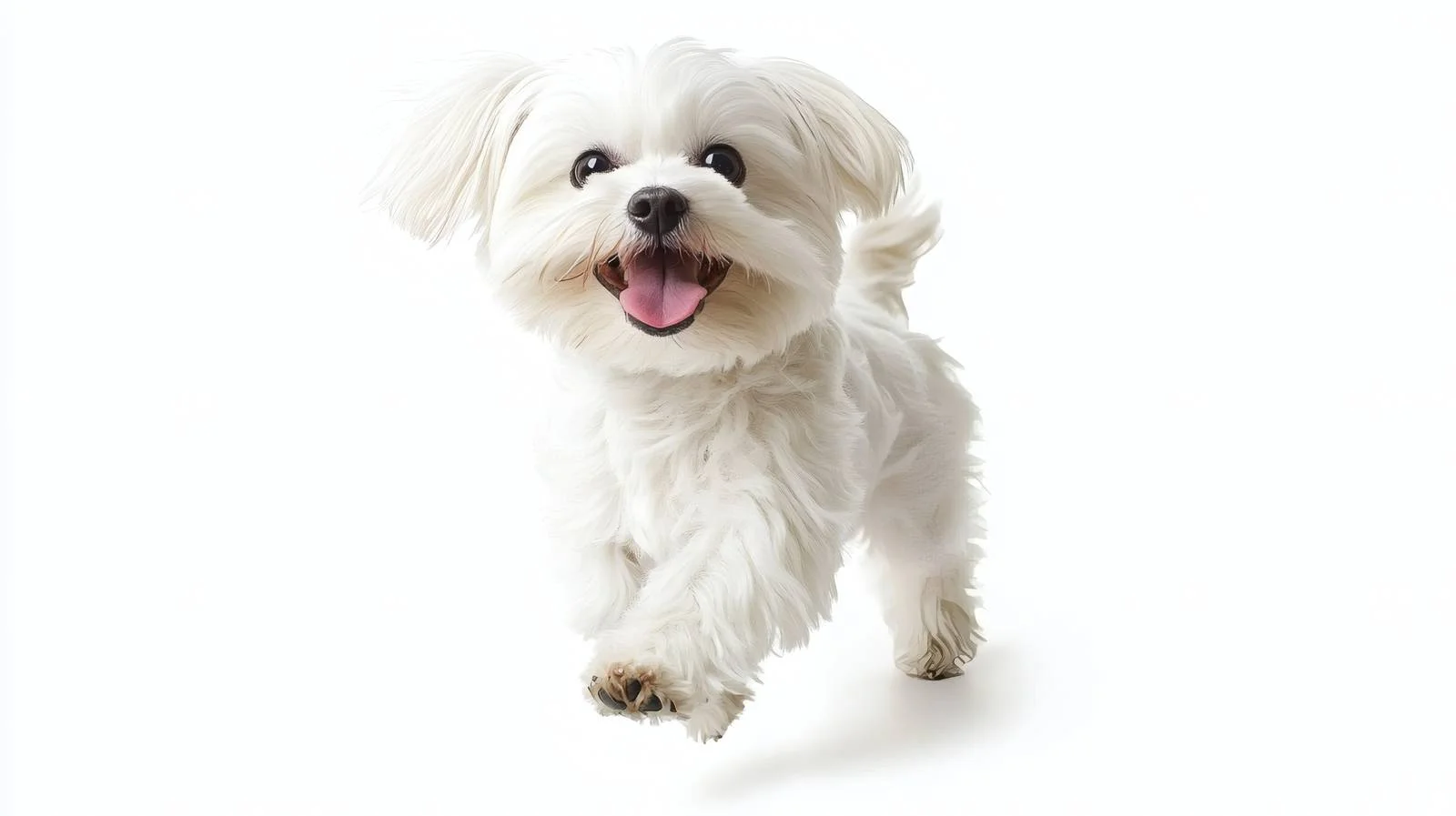 Cheerful Maltese Lapdog Playing in Summer Park — free download from Dotvec
