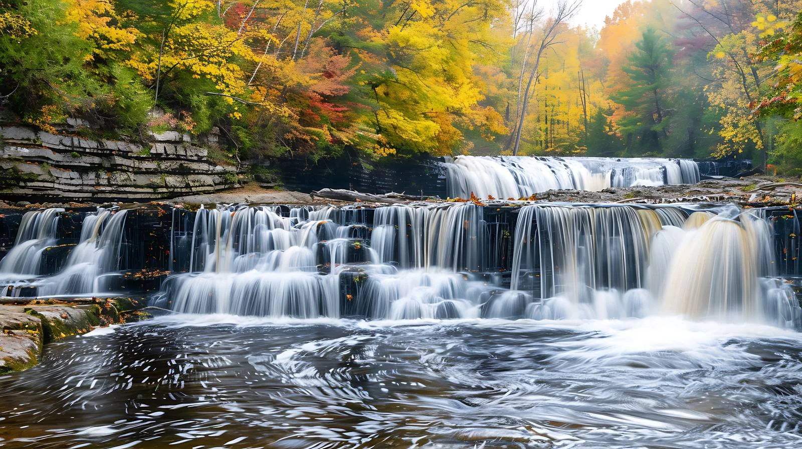 Majestic Manabezho Falls in Porcupine Area — free download from Dotvec