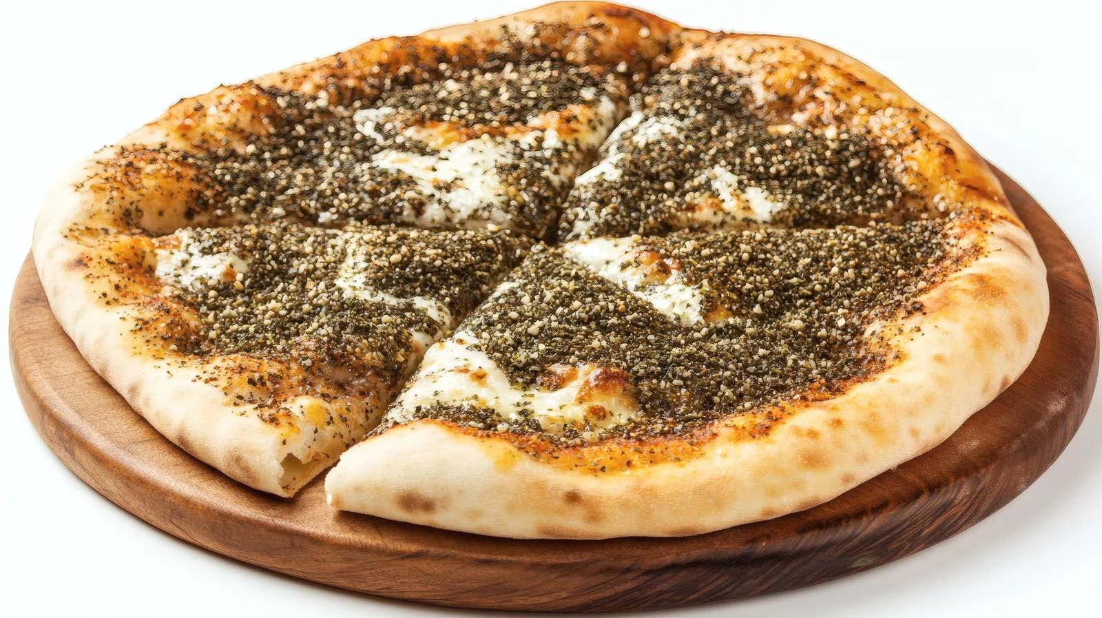 Savory Manakeesh Zaatar Cheese Arabic Pizza — free download from Dotvec