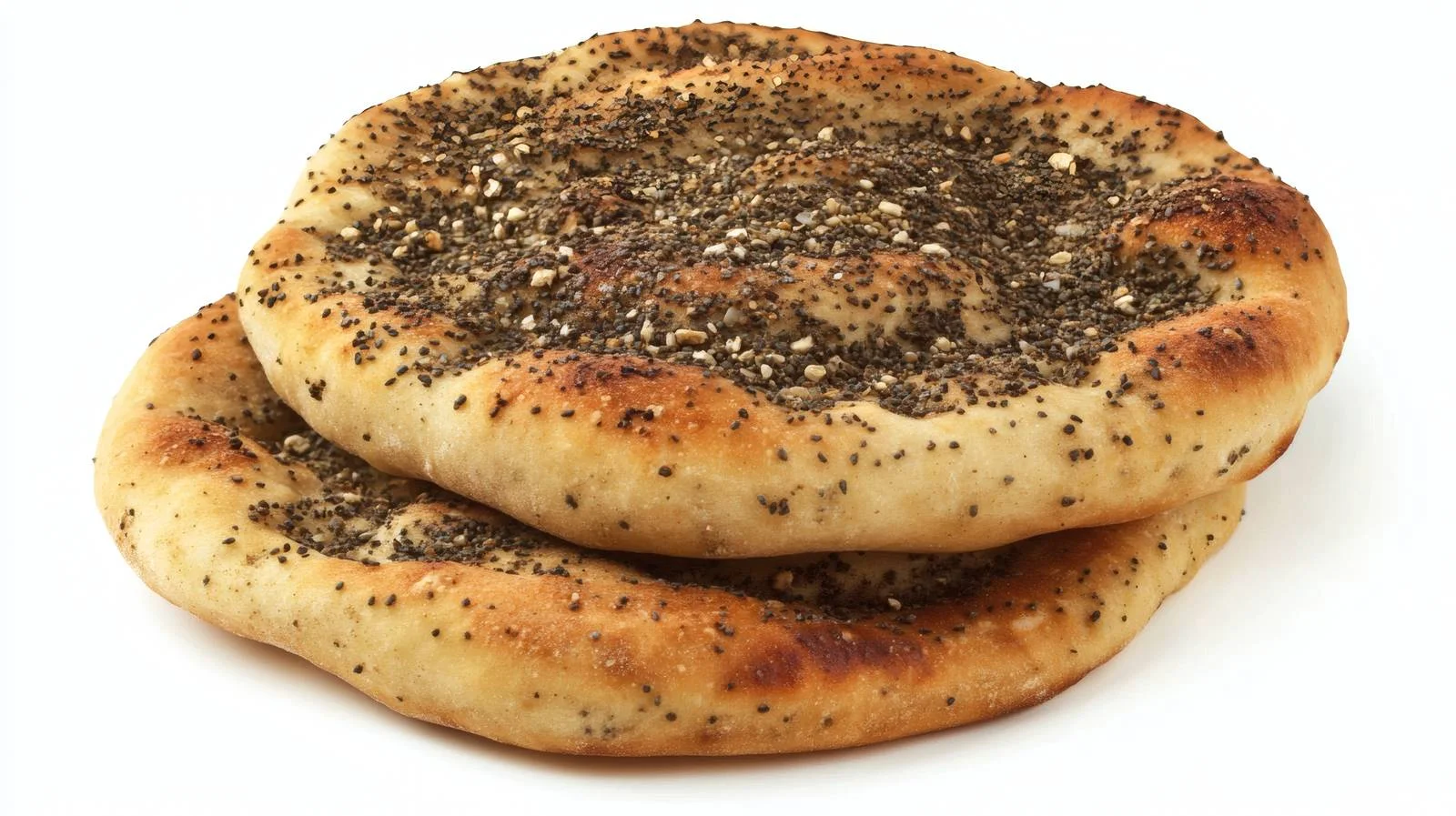 Traditional Zaatar Manakeesh Bread on White — free download from Dotvec