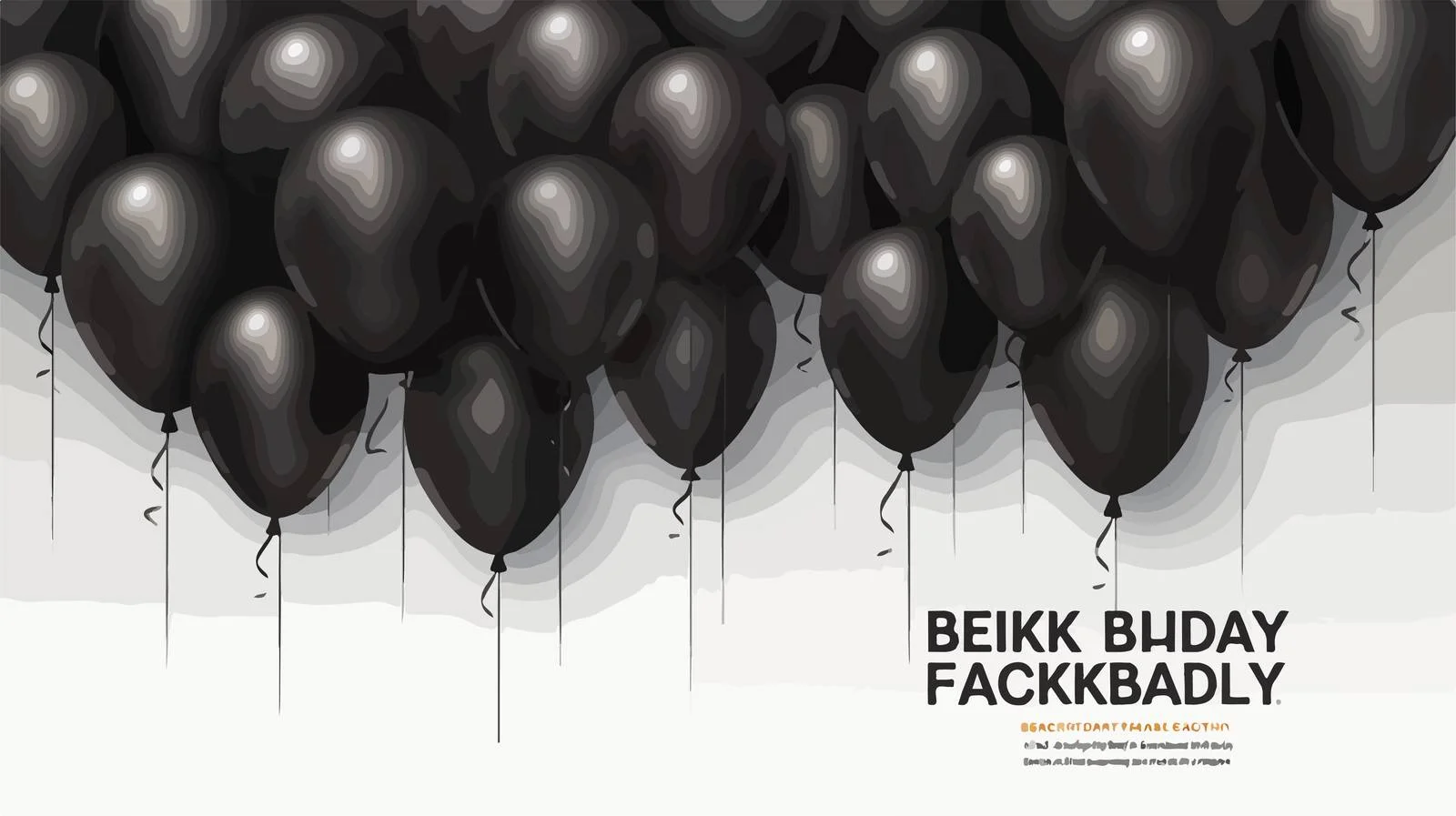 Elegant Black Balloons for Black Friday — free download from Dotvec