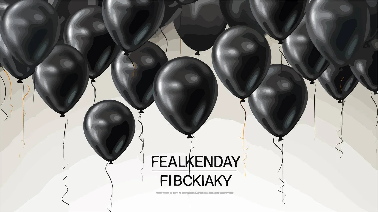 Elegant Black Balloons Floating for Black Friday — free download from Dotvec