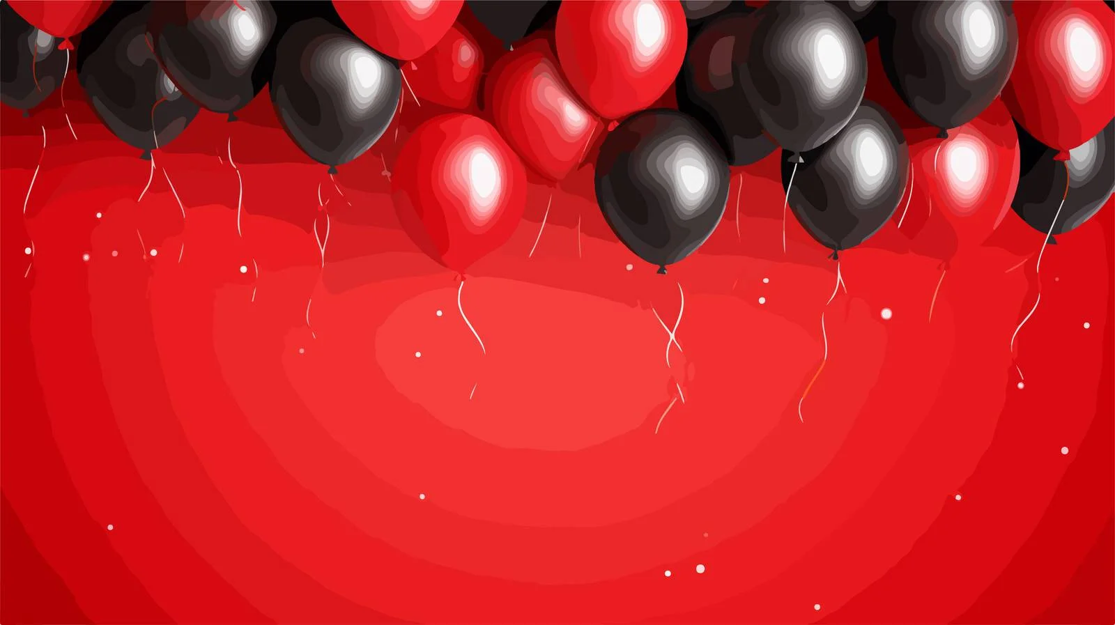 Elegant Black Balloons Floating — free download from Dotvec