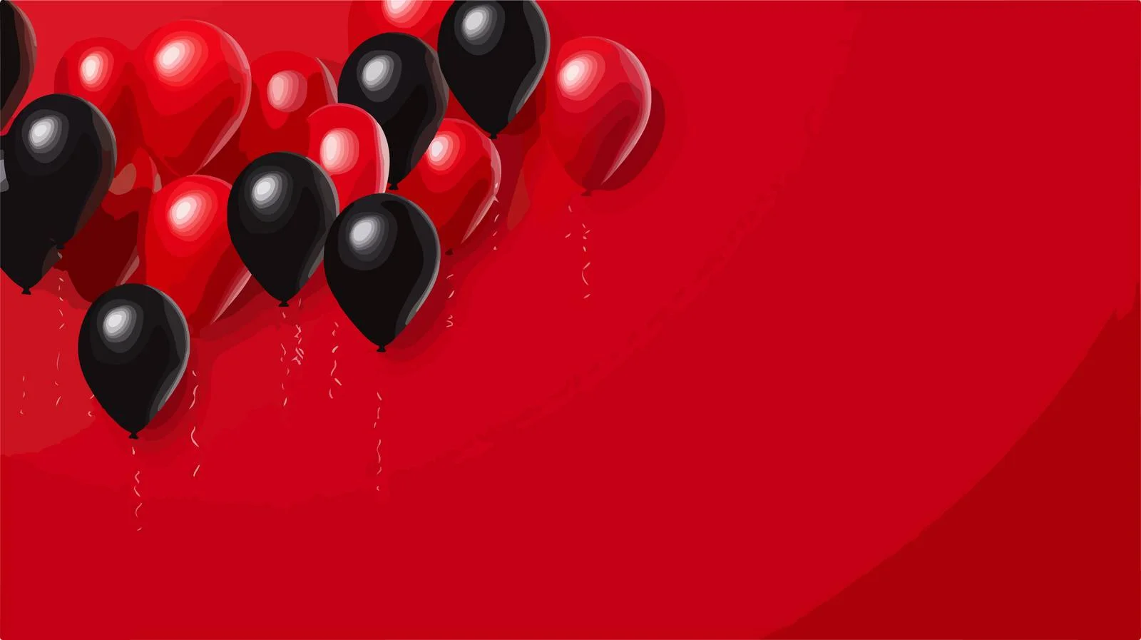 Elegant Black Balloon Decoration — free download from Dotvec