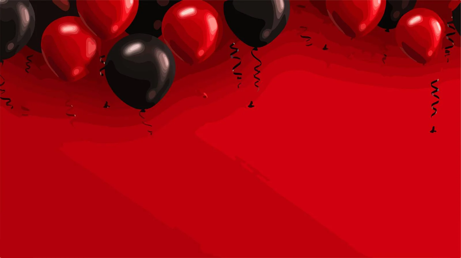 Elegant Black Balloons Floating Outdoors — free download from Dotvec