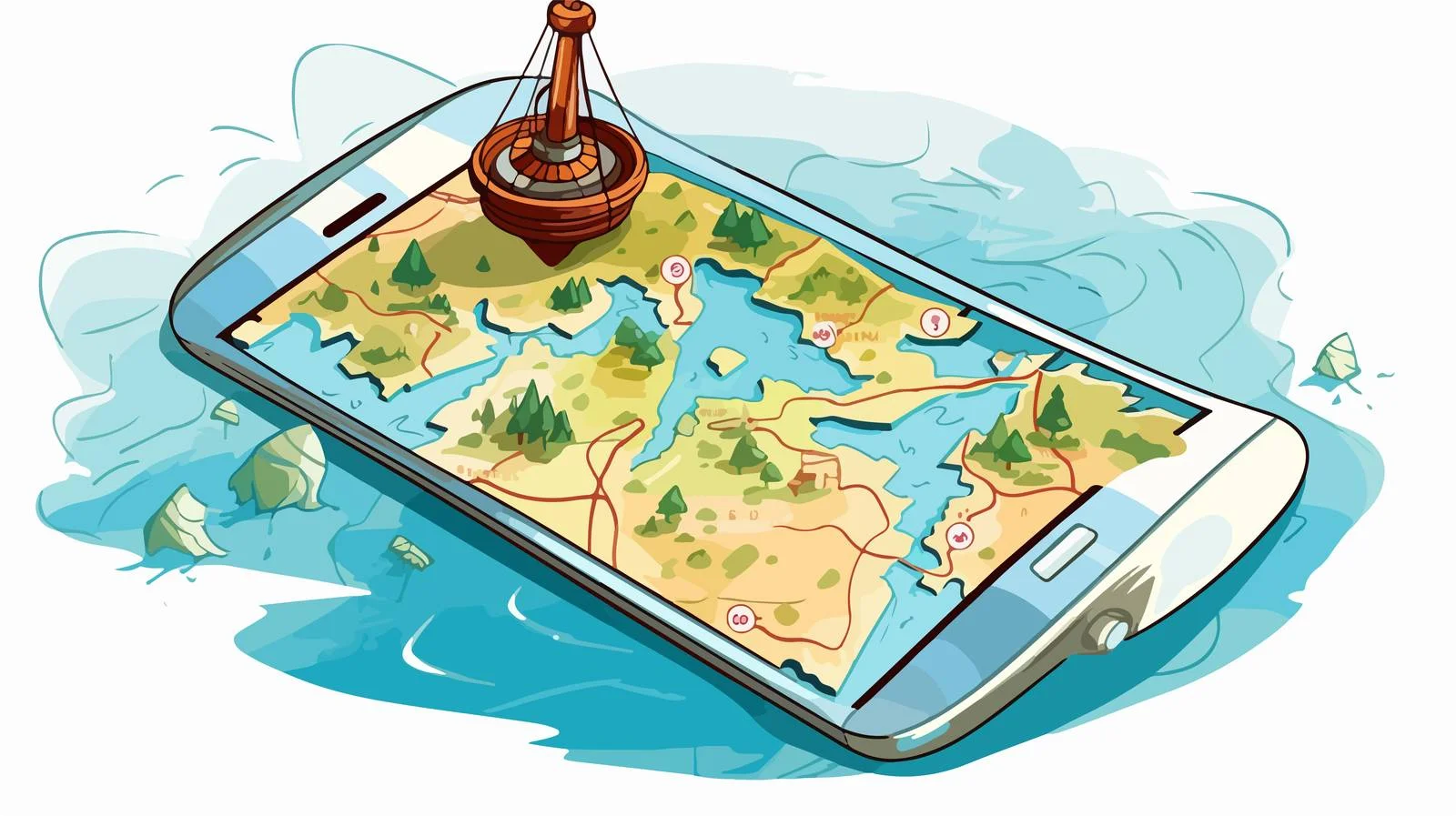 Phone Navigation Map Sharing — free download from Dotvec