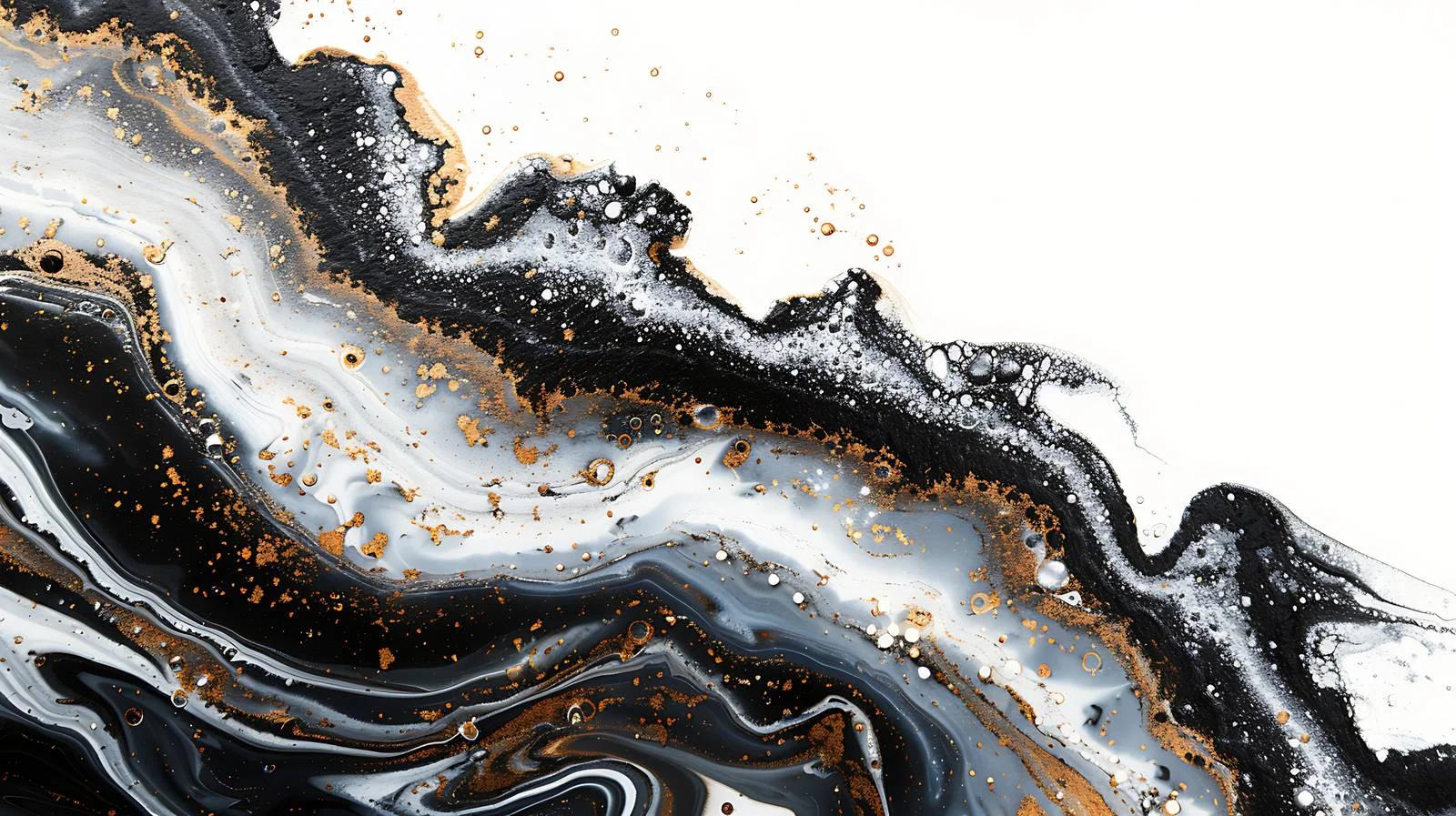 Marble spills creating gasoline-water oil patterns — free download from Dotvec