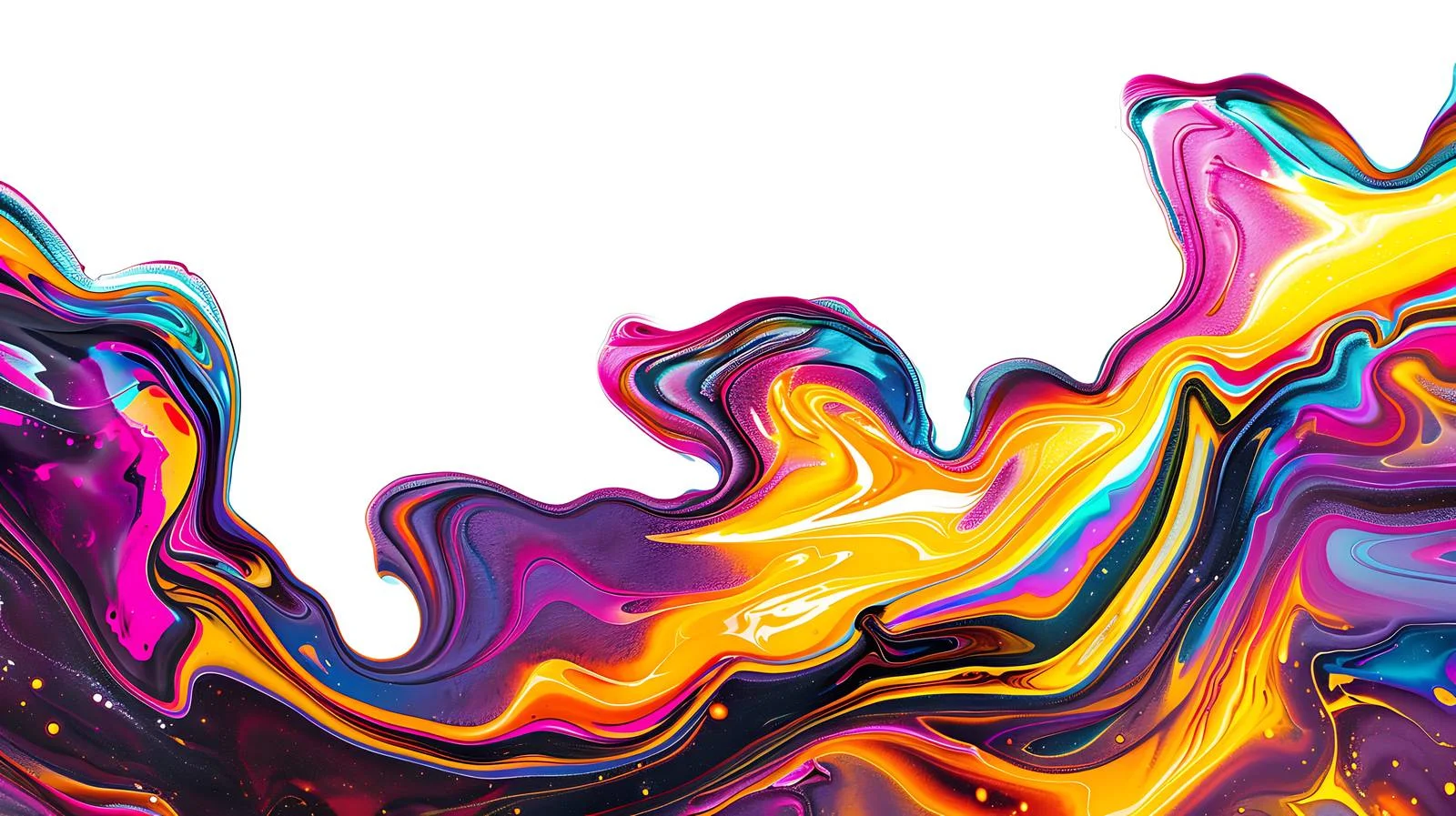 Fluidic Abstract Art from Motor Oil — free download from Dotvec