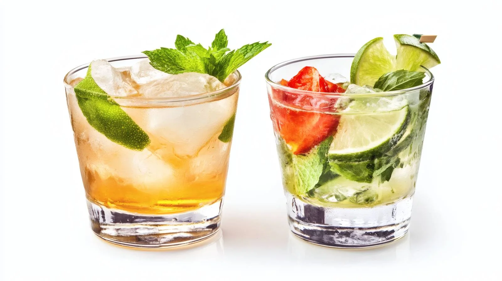 Refreshing Margarita and Mojito Cocktails — free download from Dotvec