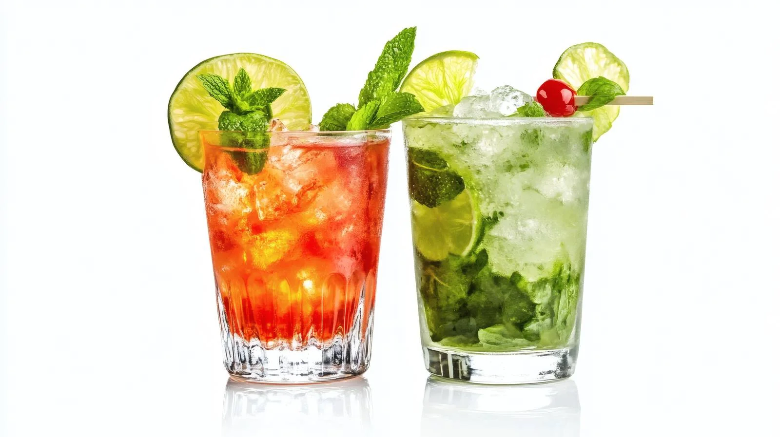 Refreshing Margarita and Mojito Summer Cocktails — free download from Dotvec