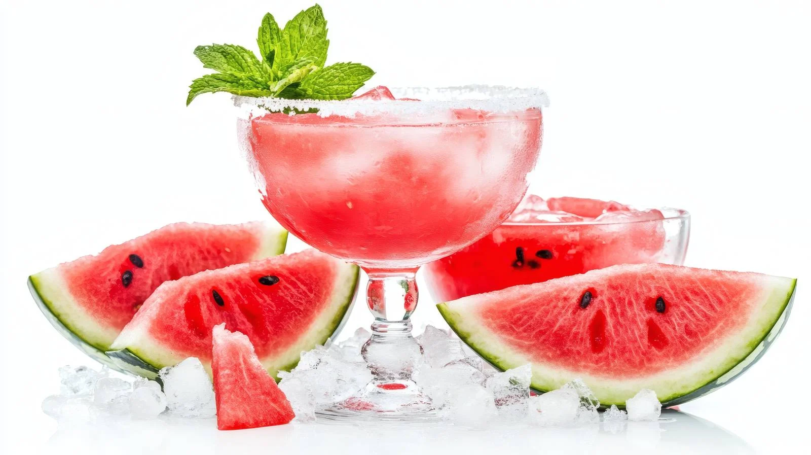 Refreshing Watermelon Margarita Cocktail with Ice — free download from Dotvec