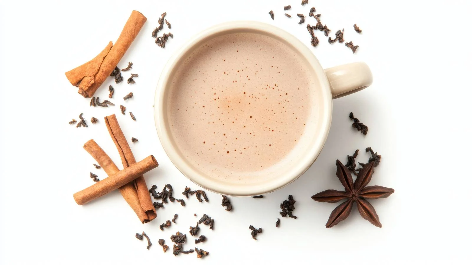 Spiced Chai Tea on White Background — free download from Dotvec