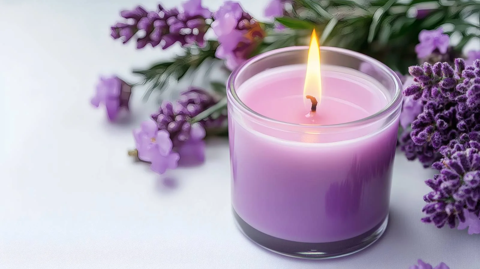 Aromatherapy Candle on White Background Glow — free download from Dotvec