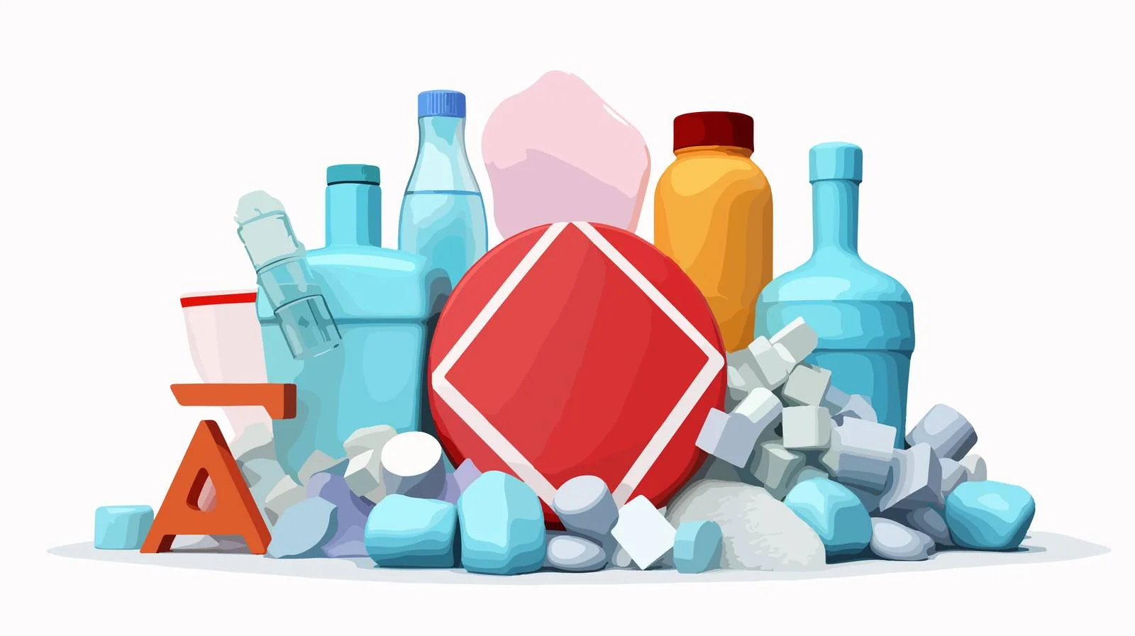 Plastic and Foam Material Composition — free download from Dotvec