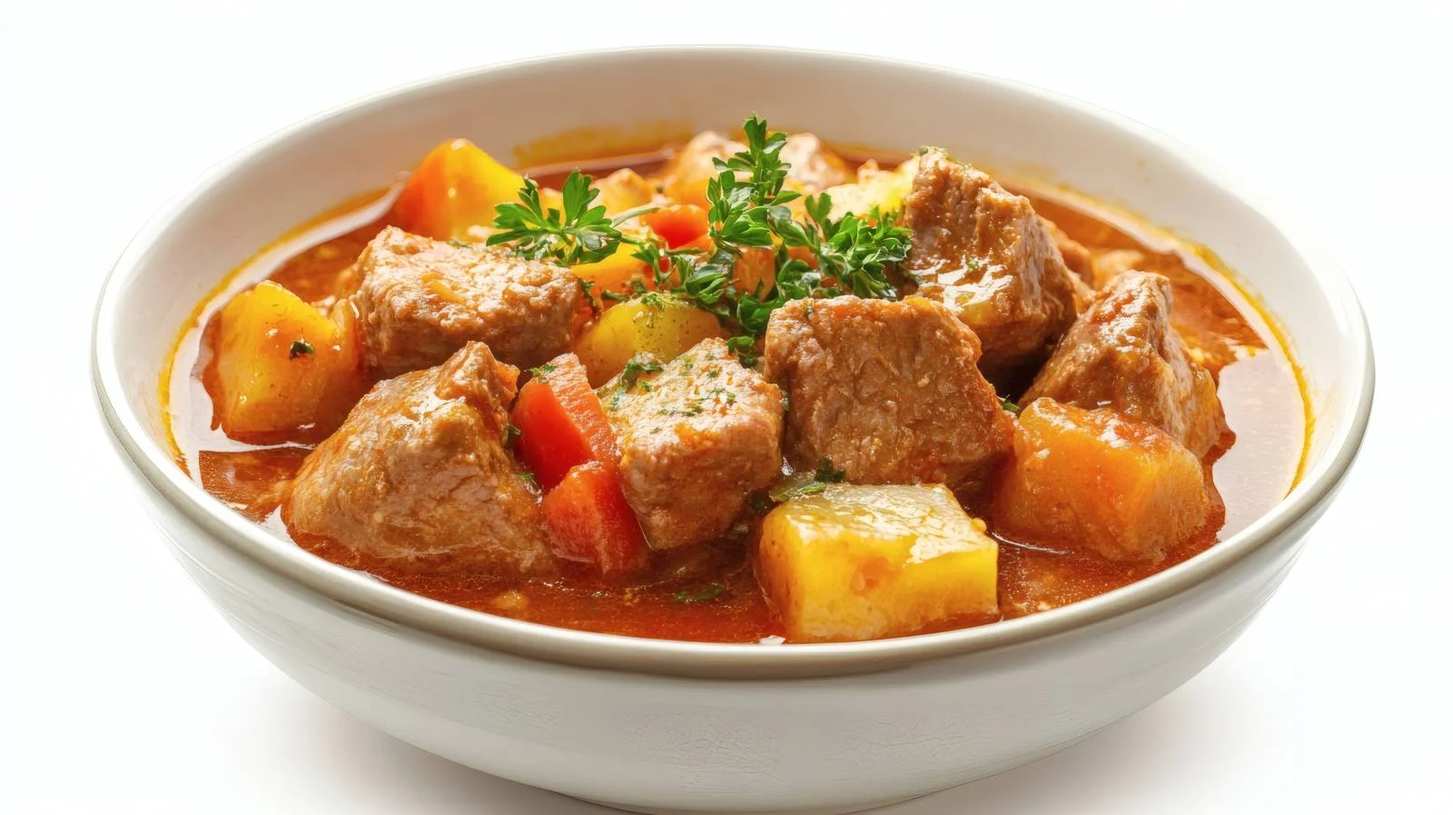 Traditional Meat Stew on White Background — free download from Dotvec