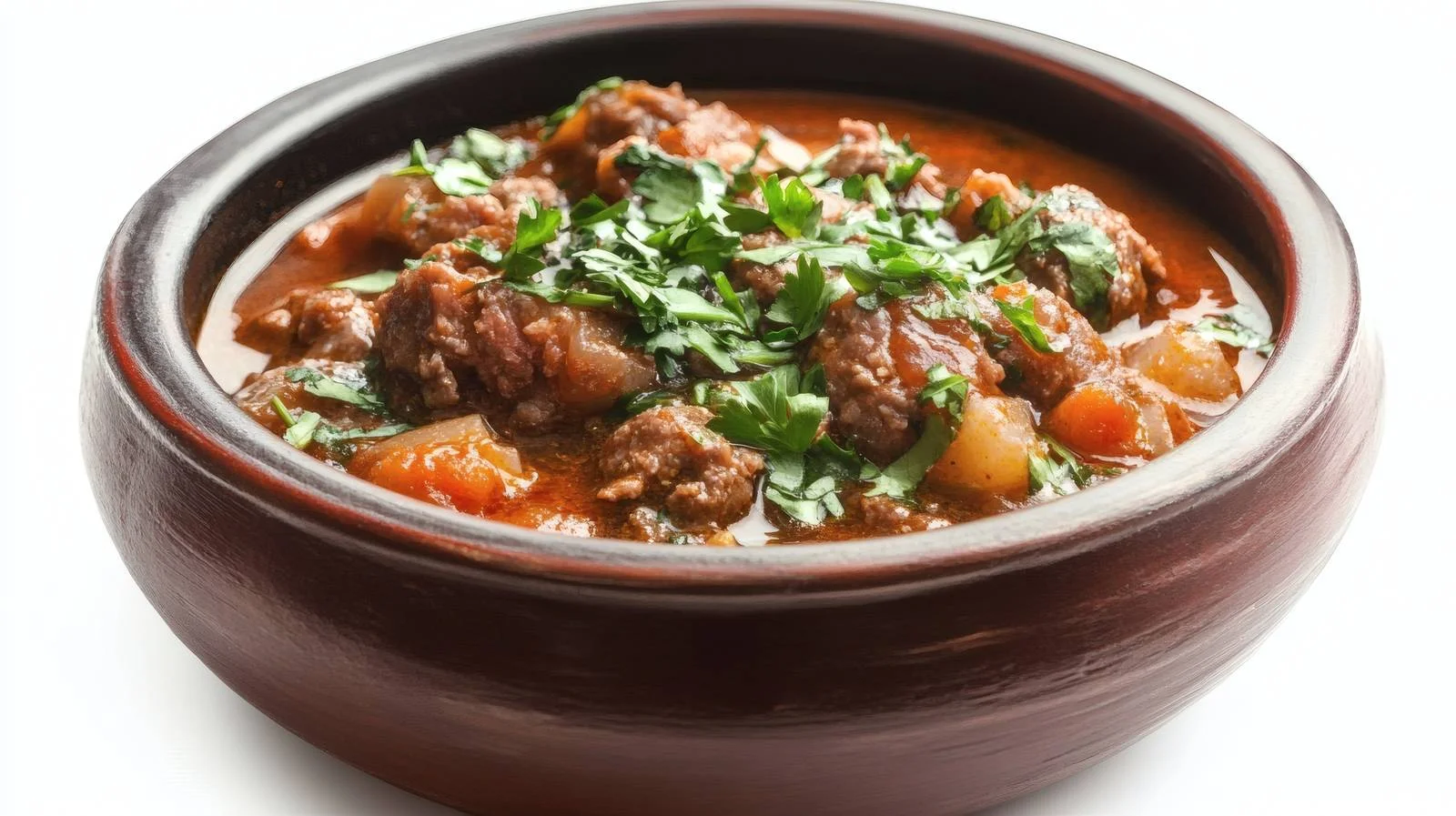 Savory Meat Stew on White Background — free download from Dotvec