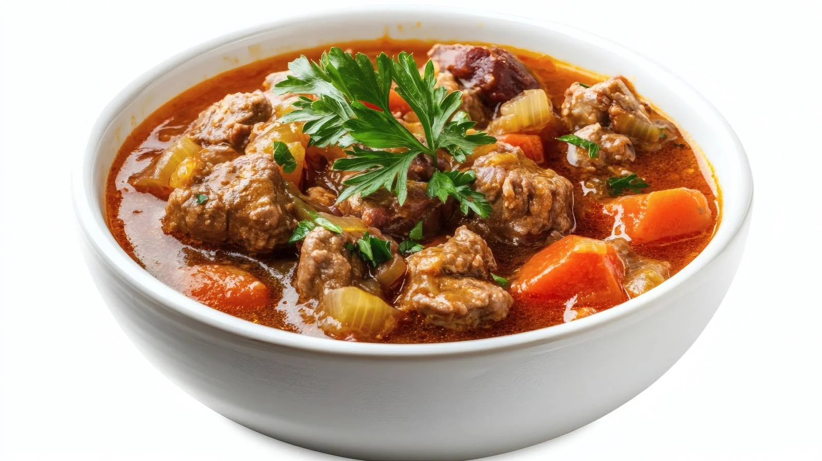 Savory Meat Stew on White Background — free download from Dotvec