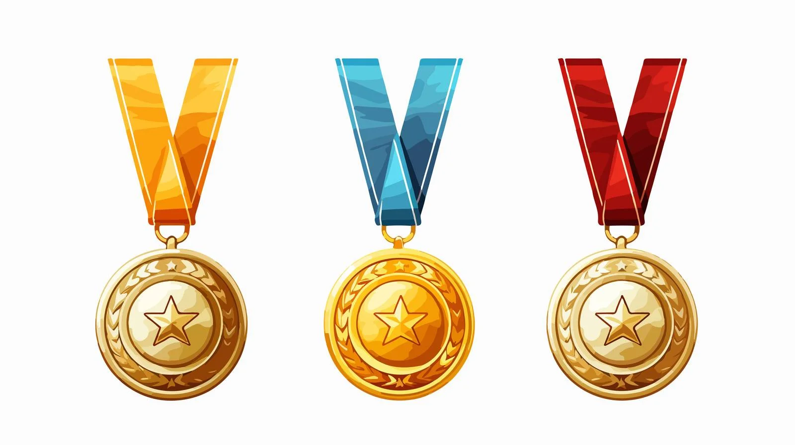 Medal Types: Gold, Silver, Bronze — free download from Dotvec