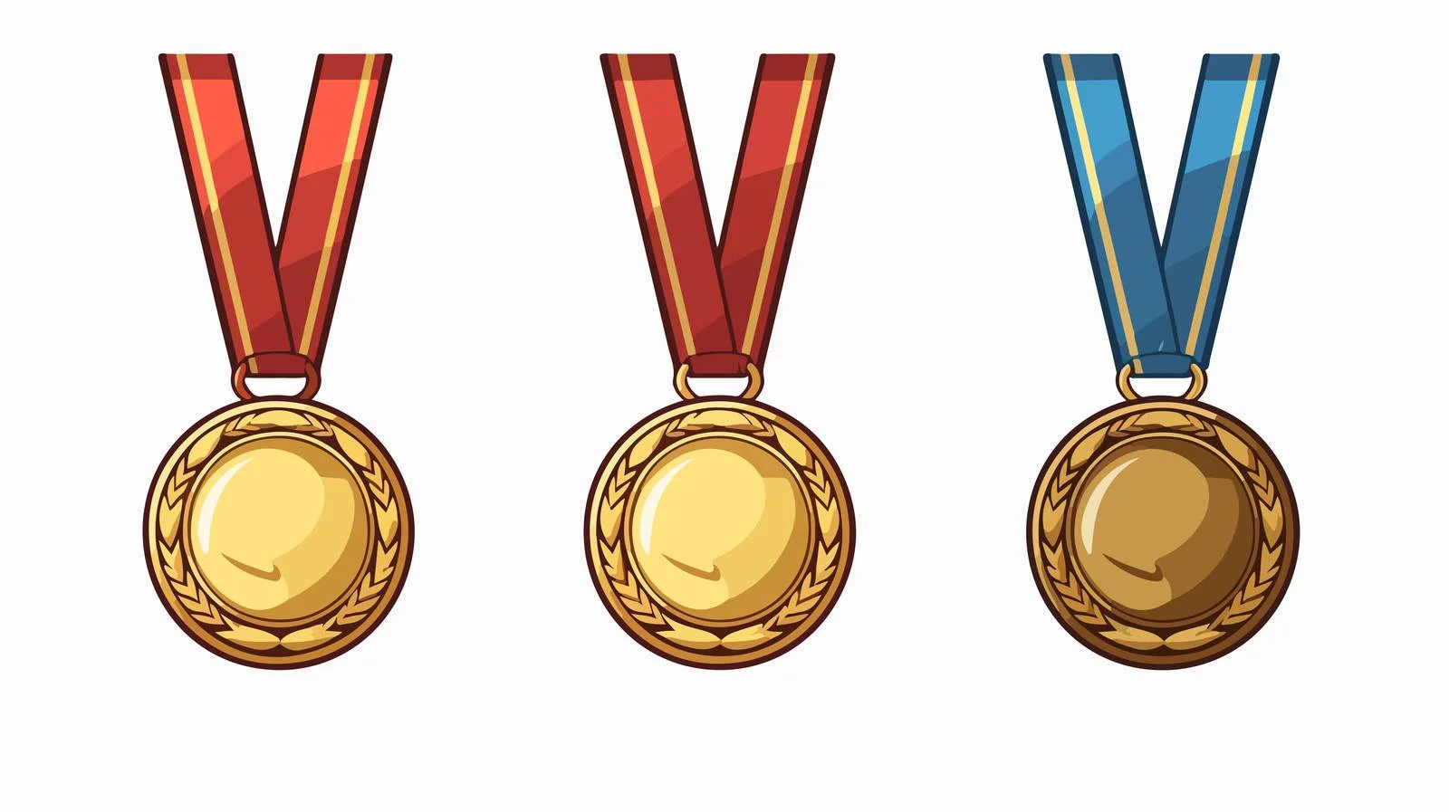 Medal Types: Gold, Silver, Bronze — free download from Dotvec