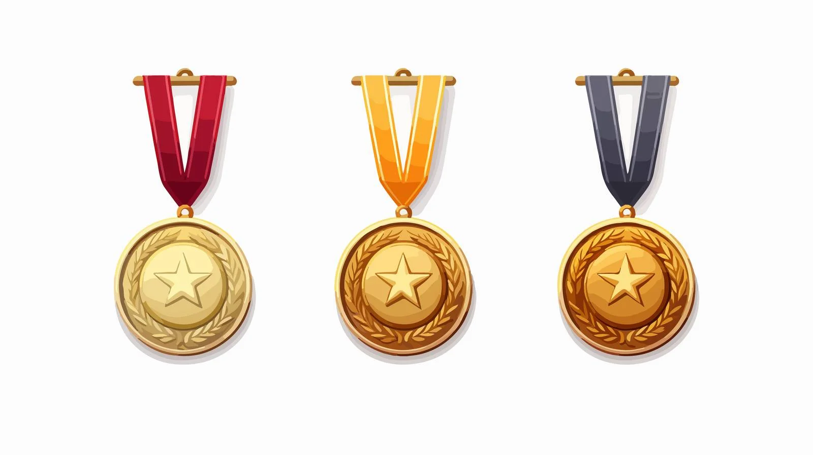 Assorted Medals Vector Illustration — free download from Dotvec