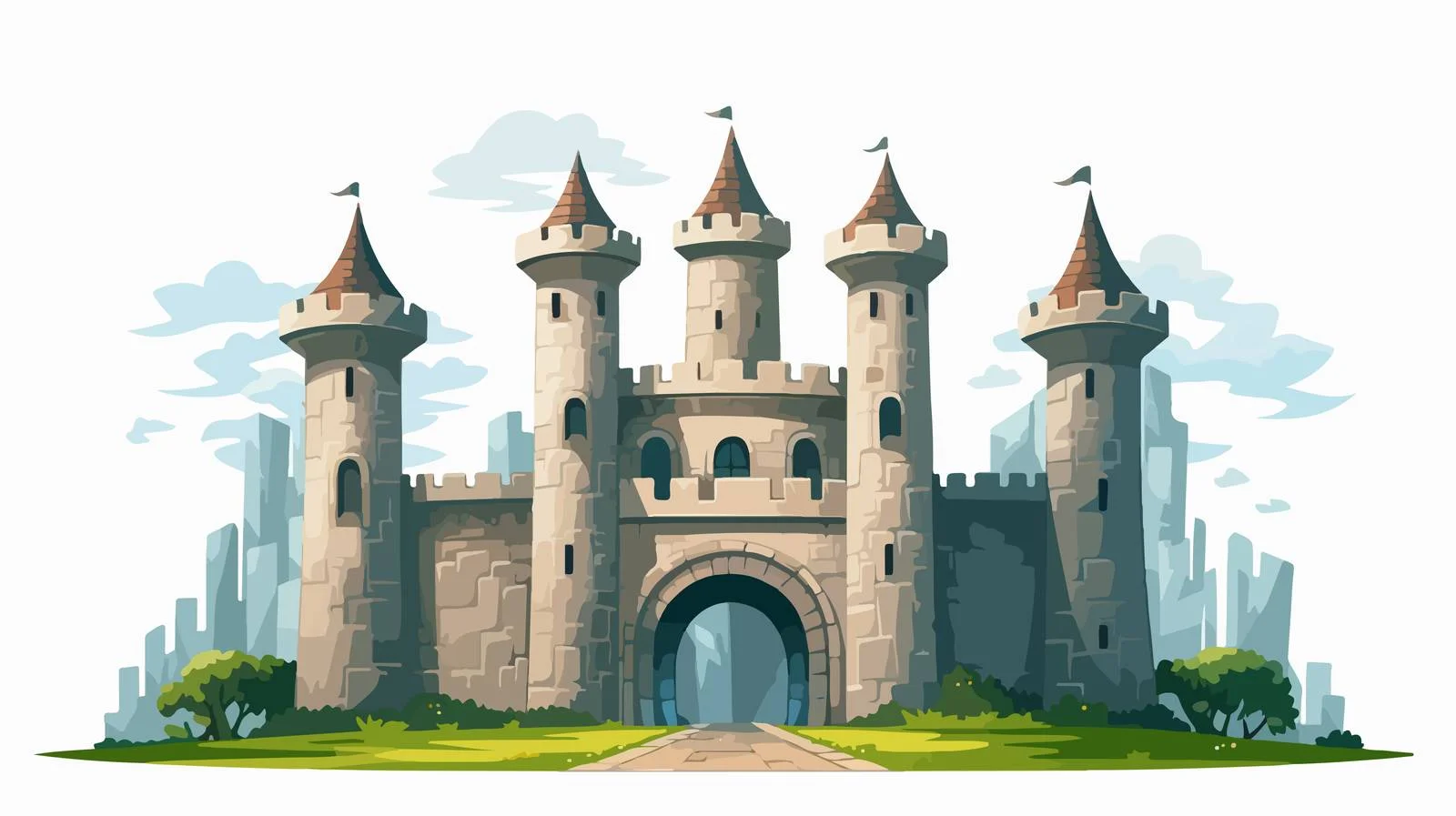Medieval Stone Castle — free download from Dotvec