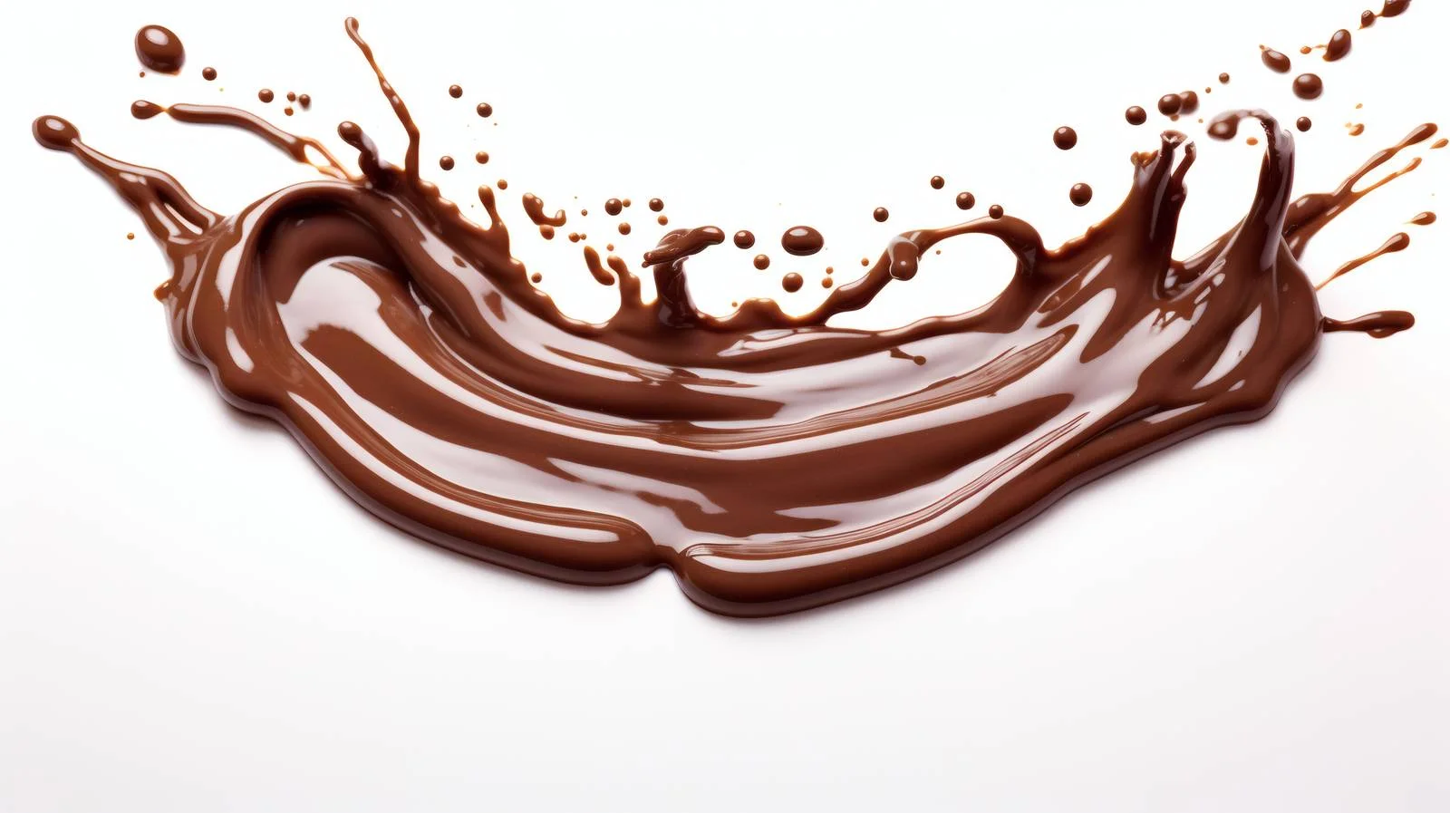 Rich Melted Chocolate on White Background — free download from Dotvec