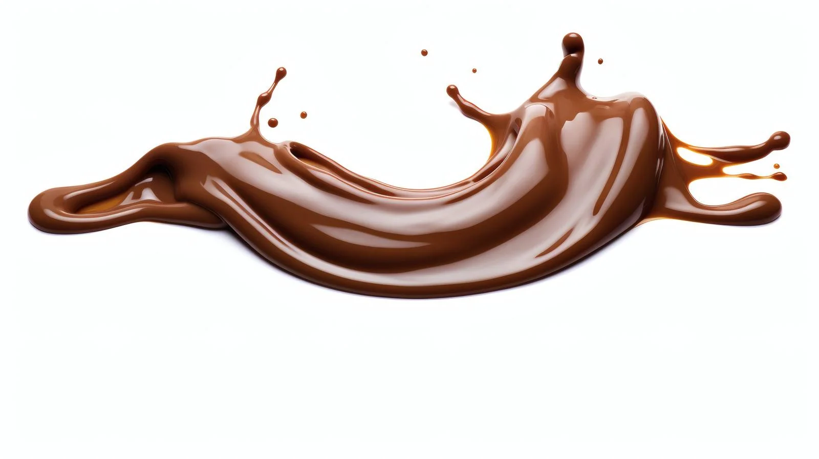 Smooth Melted Chocolate on White Background — free download from Dotvec
