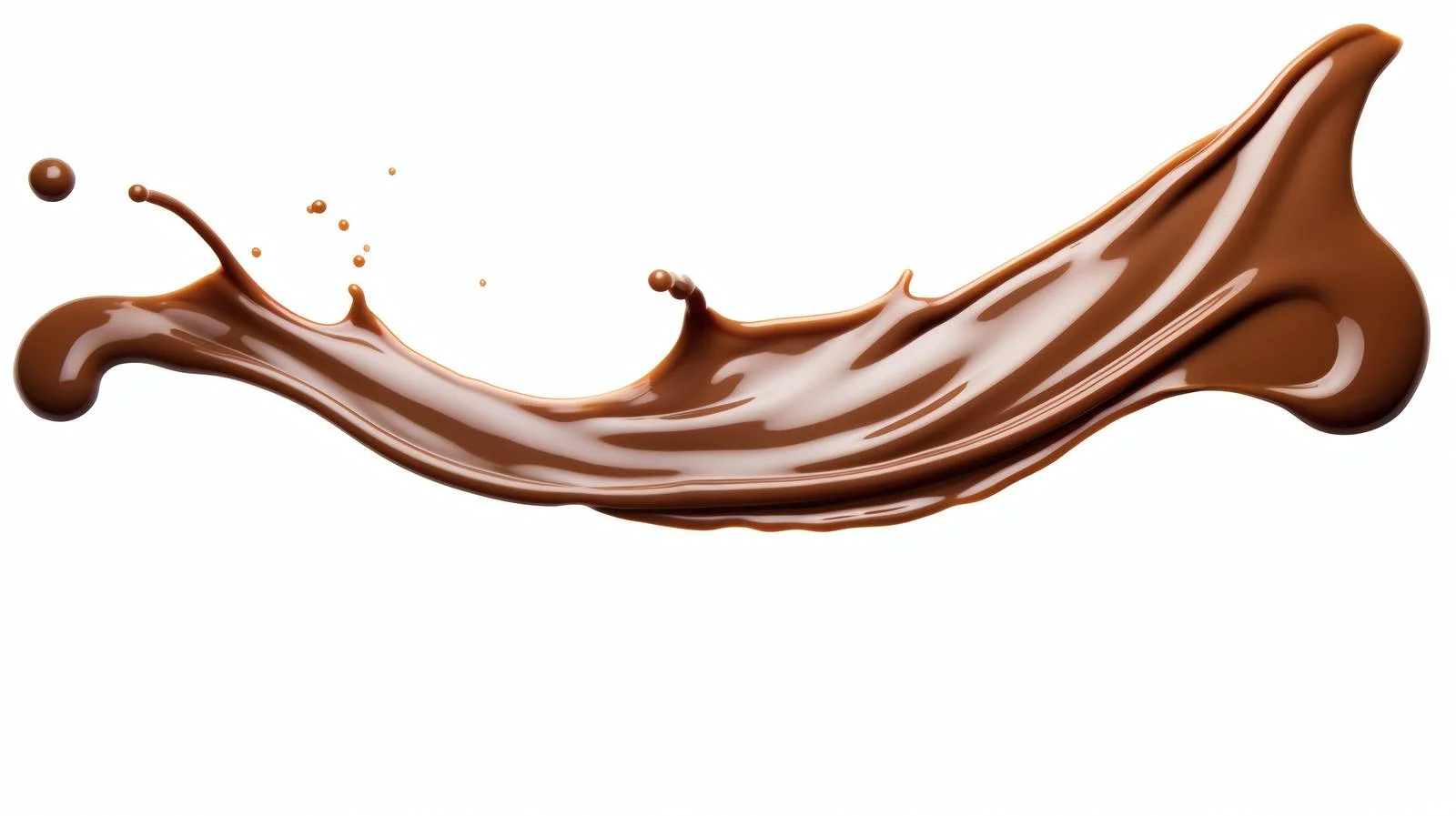 Smooth Melted Chocolate on White Background — free download from Dotvec