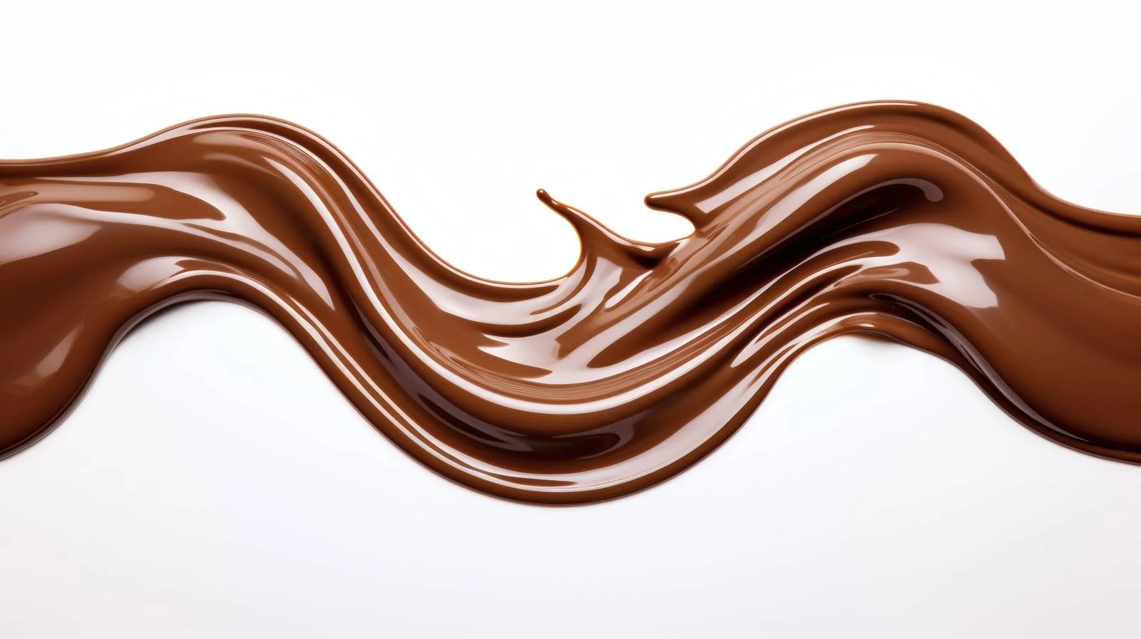 Rich Melted Chocolate on White Background – free cad image from Dotvec