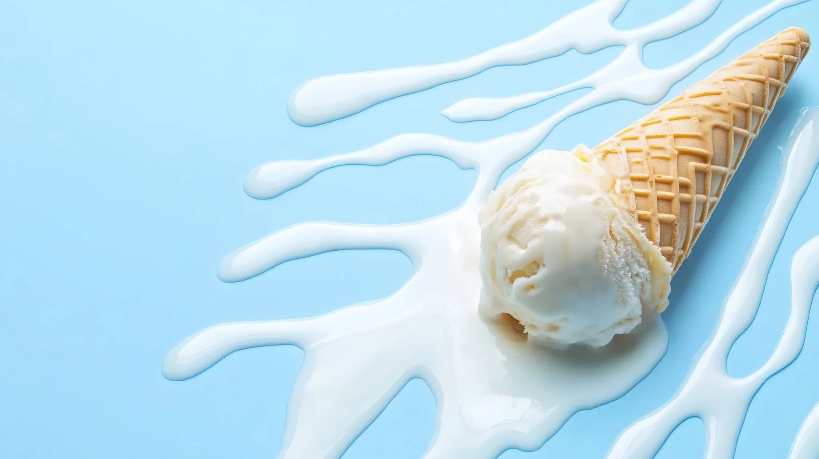 Delicious Melting Ice Cream on White — free download from Dotvec