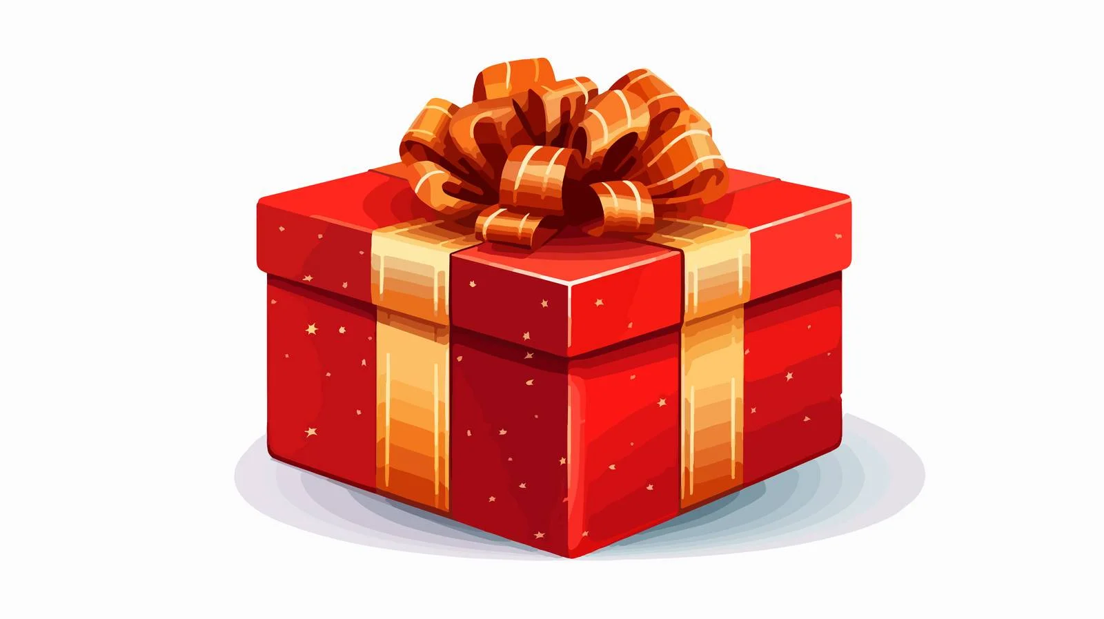 Festive Red Gift Box Decor — free download from Dotvec