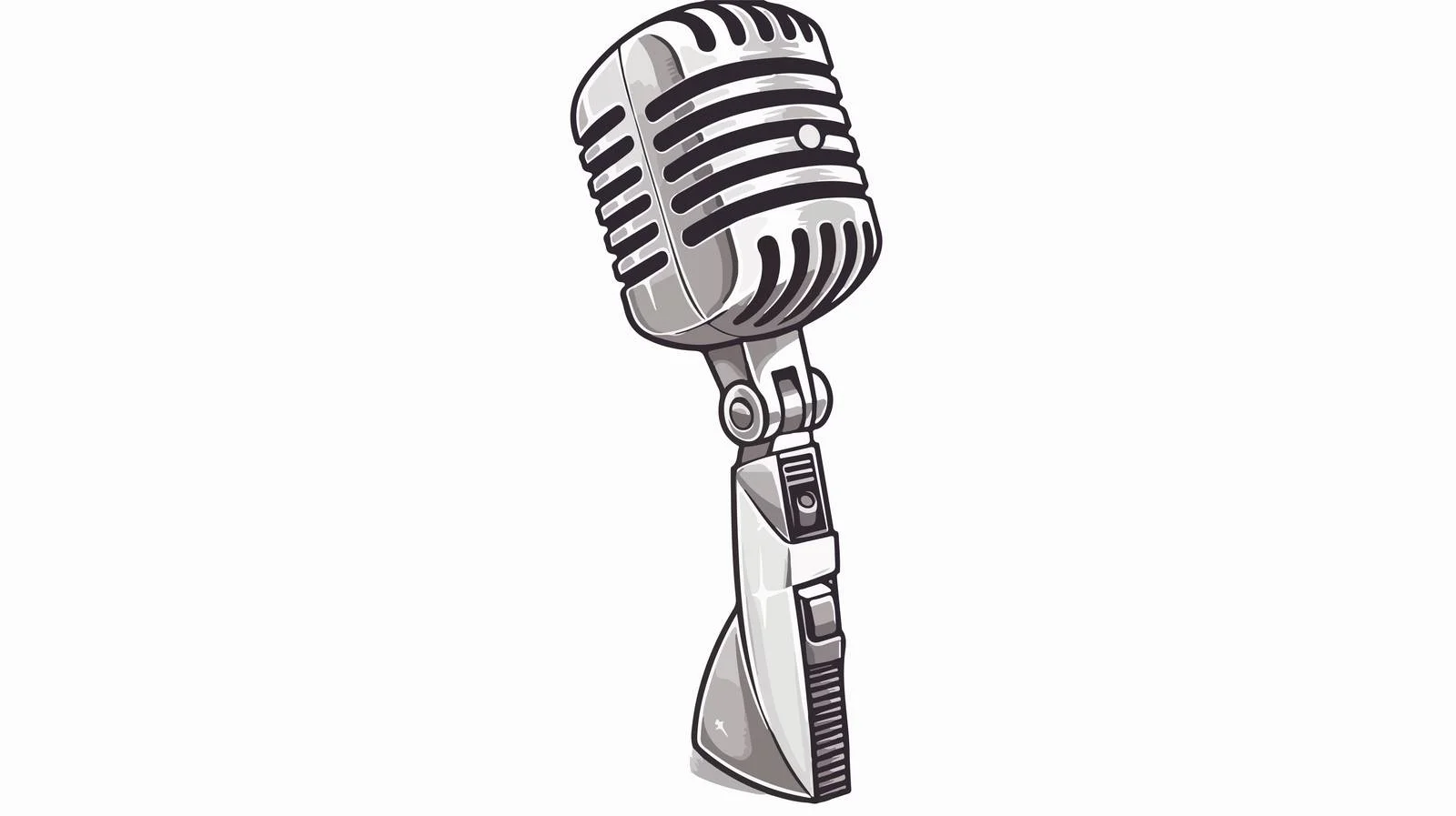 Vintage Microphone Sketch Vector Illustration — free download from Dotvec