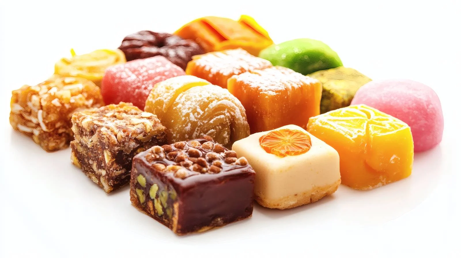 Exquisite Middle Eastern Sweets on White Background — free download from Dotvec